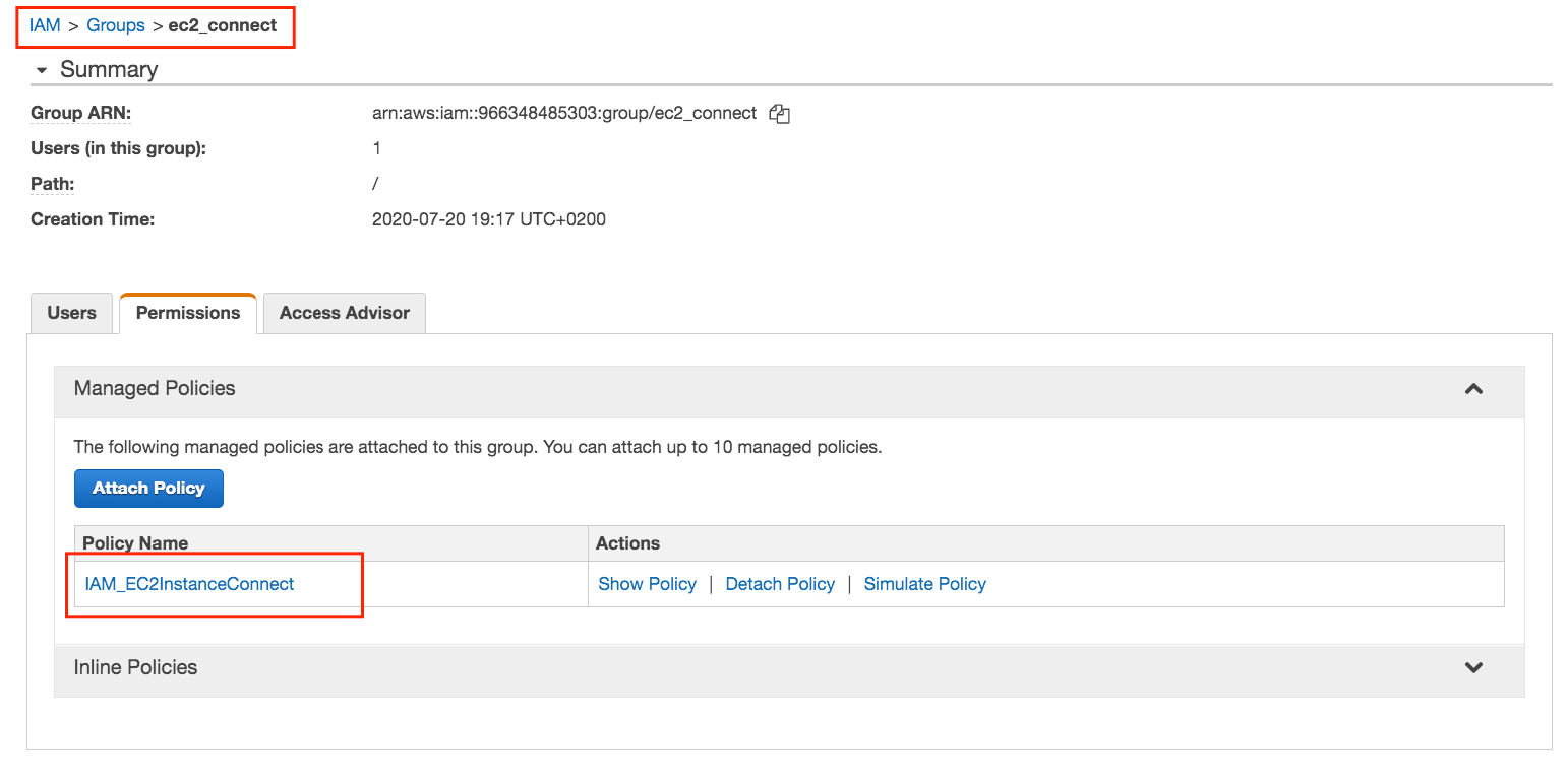 AWS EC2 Instance Connect